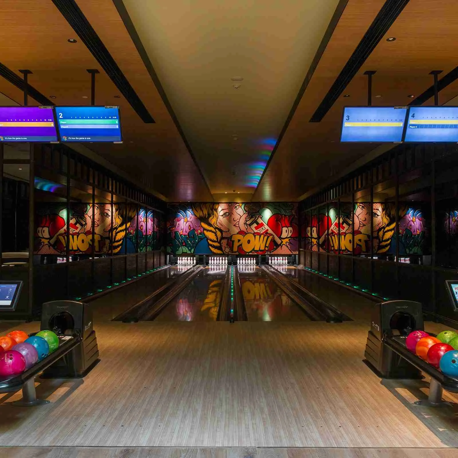 The bowling alley at The Camellias