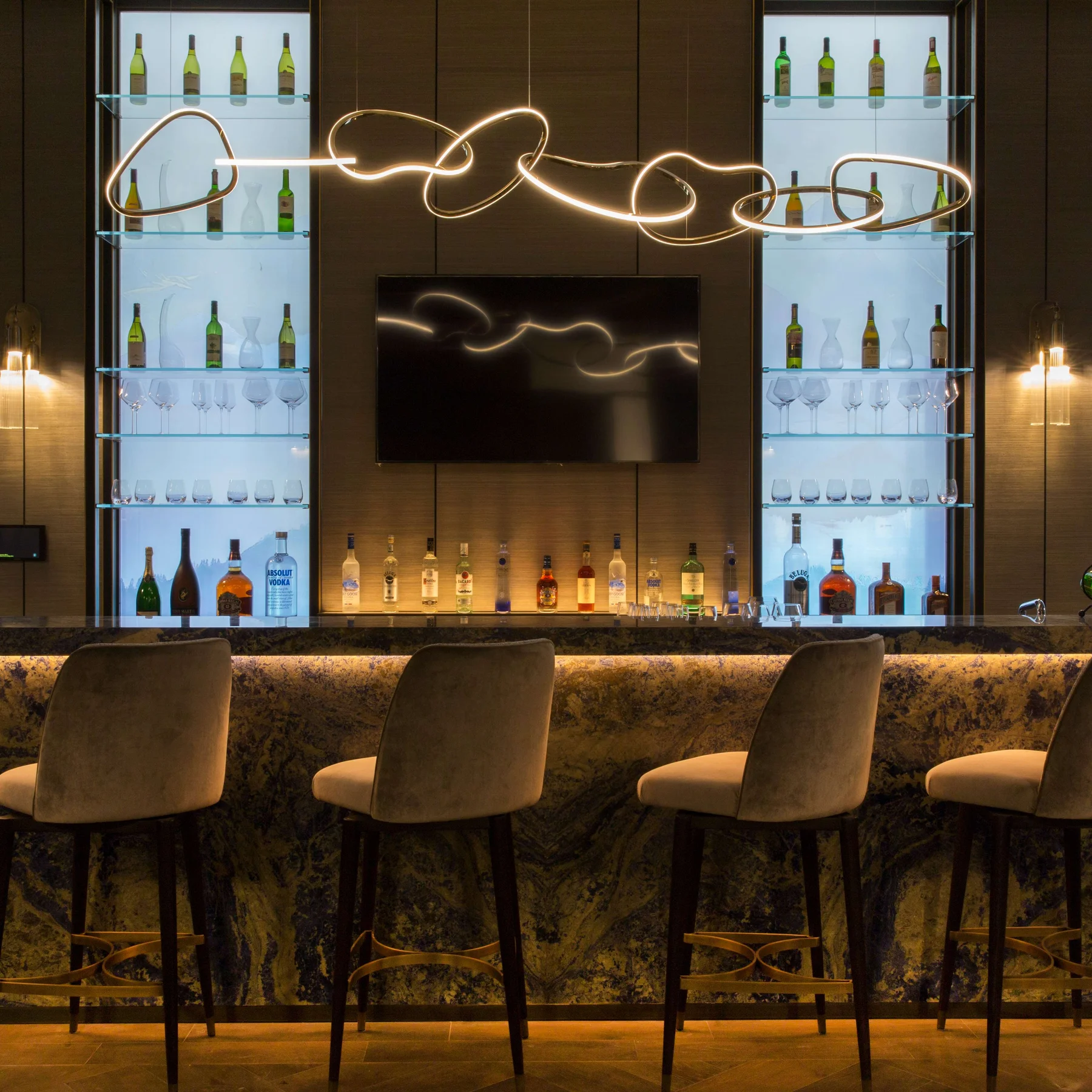 The cocktail bar at The Camellias
