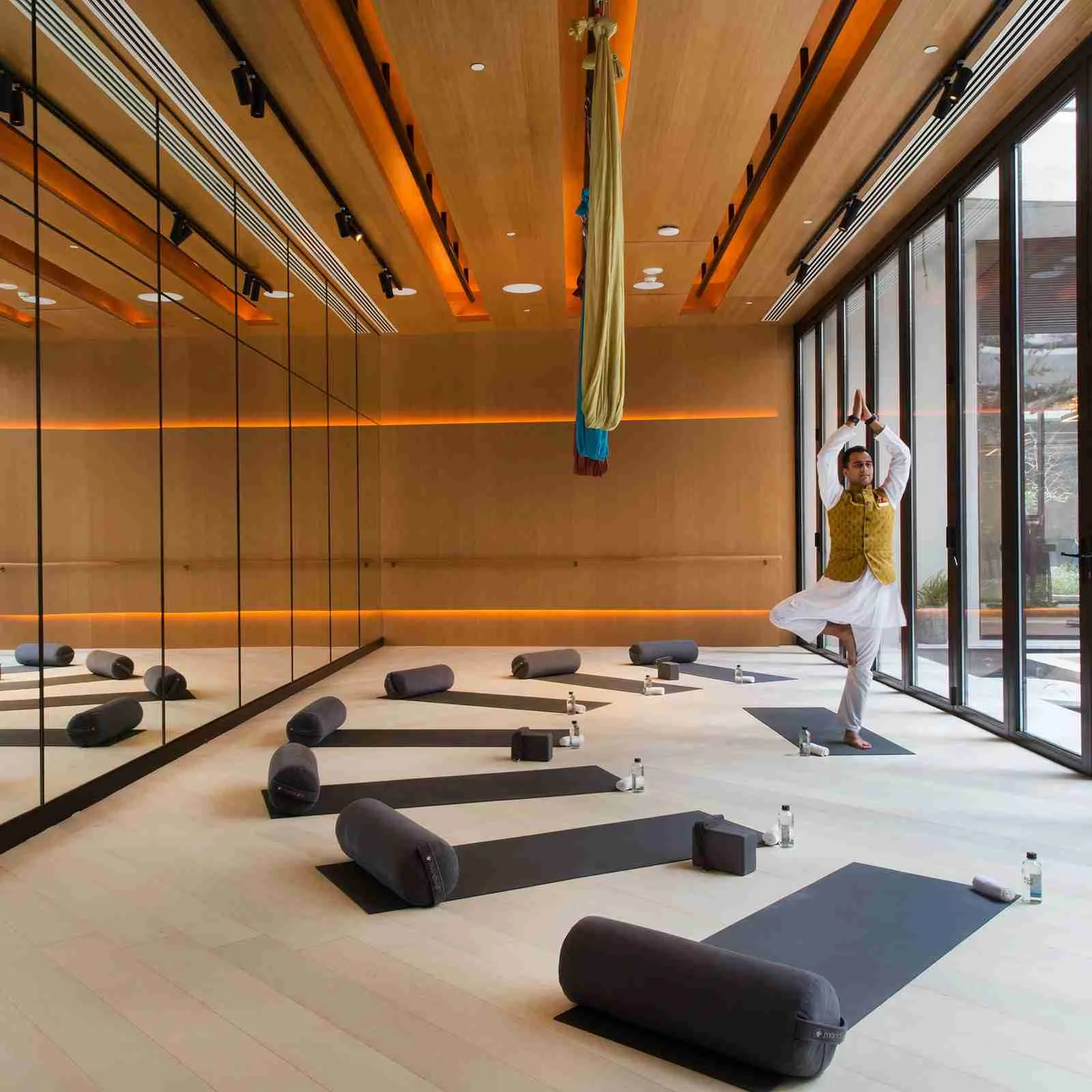 The yoga studio at The Camellias